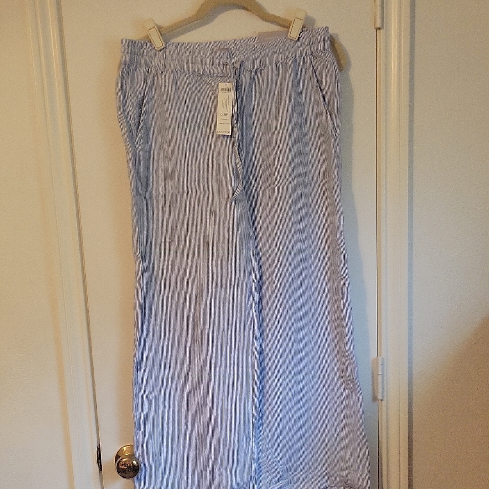 Chicos linen wide leg pant size 0.5P